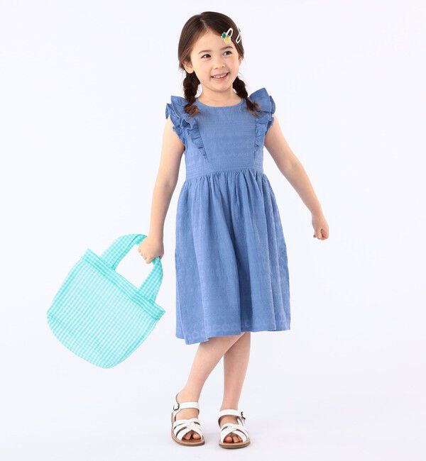 SHIPS KIDS「SHIPS KIDS:100～130cm /エンブロイダリー ワンピース」|ワンピース|