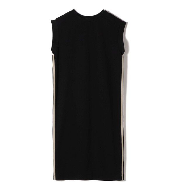 SHIPS Colors 「SHIPS Colors:〈手洗い可能〉カットジョーゼット サイドライン ワンピース」|ワンピース|ブラック