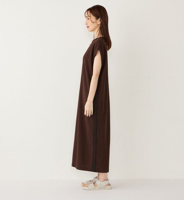 SHIPS Colors 「SHIPS Colors:〈手洗い可能〉カットジョーゼット サイドライン ワンピース」|ワンピース|