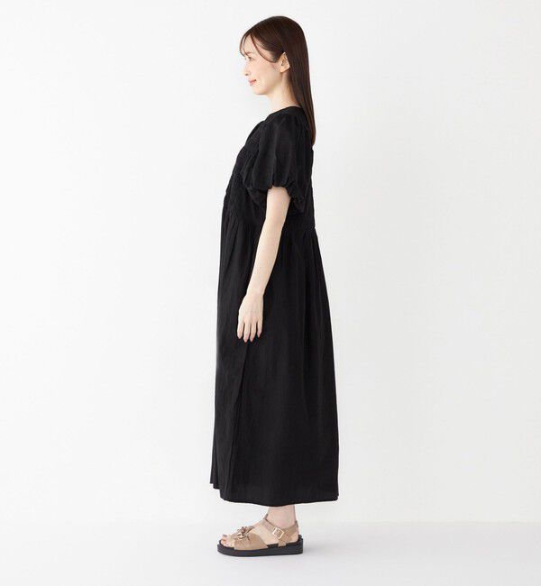 SHIPS Colors 「SHIPS Colors:〈手洗い可能〉キュプラコットン シャーリング ワンピース」|ワンピース|