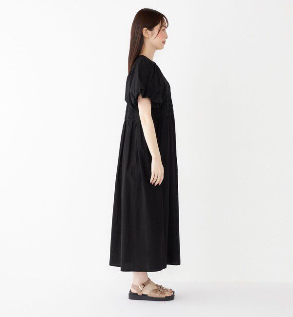 SHIPS Colors 「SHIPS Colors:〈手洗い可能〉キュプラコットン シャーリング ワンピース」|ワンピース|