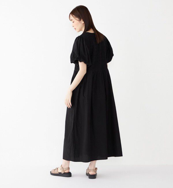 SHIPS Colors 「SHIPS Colors:〈手洗い可能〉キュプラコットン シャーリング ワンピース」|ワンピース|