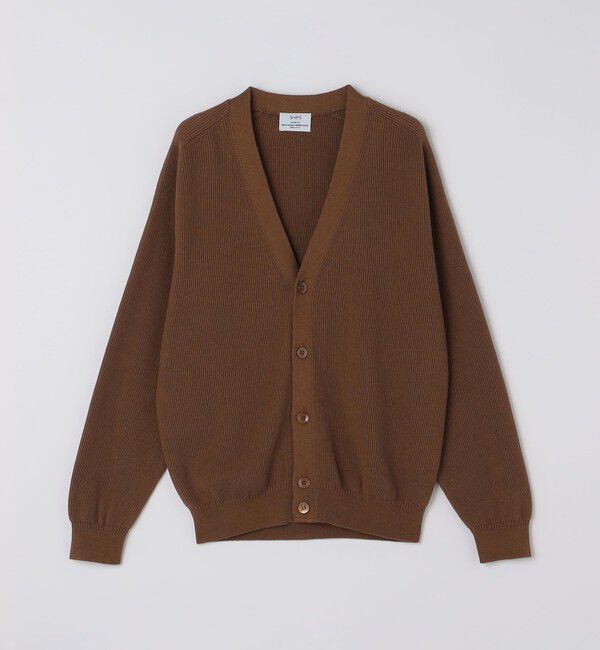 SHIPS「SHIPS: 奥山メリヤス Vネック カーディガン」|カーディガン|