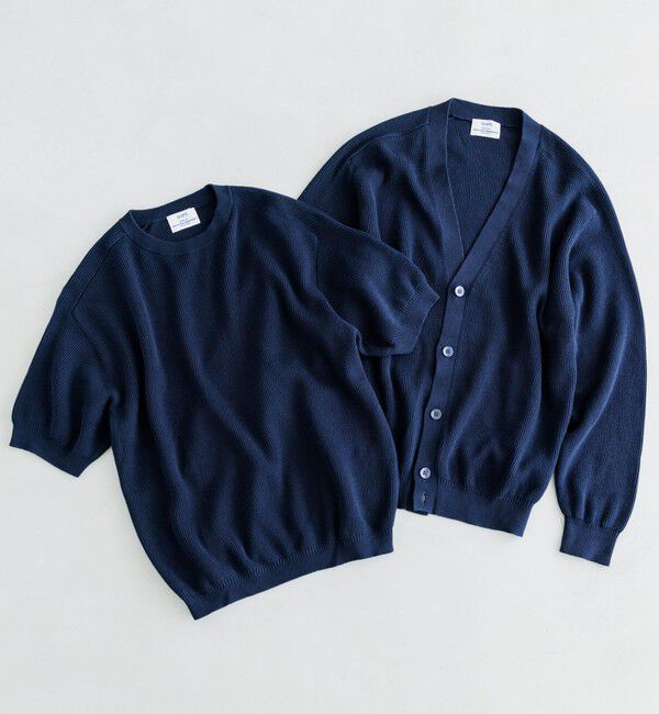 SHIPS「SHIPS: 奥山メリヤス Vネック カーディガン」|カーディガン|