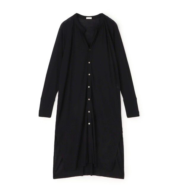 GALERIE VIE「ガーゼフライスジャージー ロングカーディガン」|カーディガン|19 ブラック