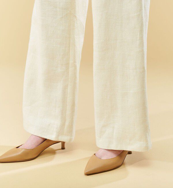 DES PRES「ウェットリネン ソフトフレアパンツ」|その他|