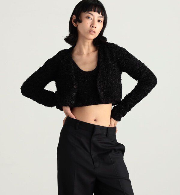 Edition「ニットツイードカーディガン」|カーディガン|