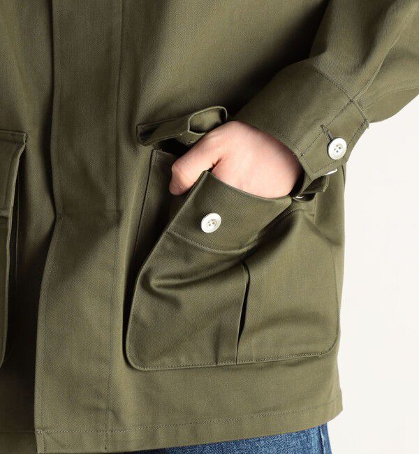 Edition「ヴィンテージバックサテン サファリジャケット」|ブルゾン・スタジャン|