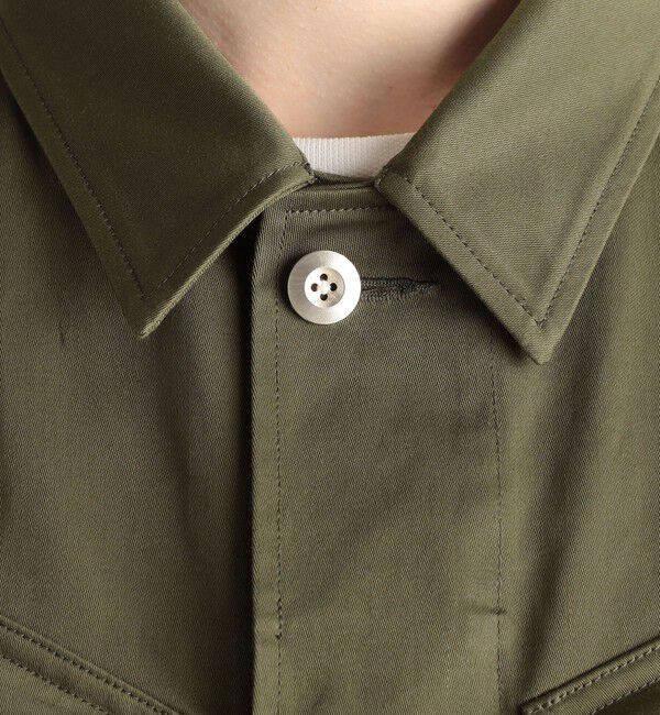 Edition「ヴィンテージバックサテン サファリジャケット」|ブルゾン・スタジャン|