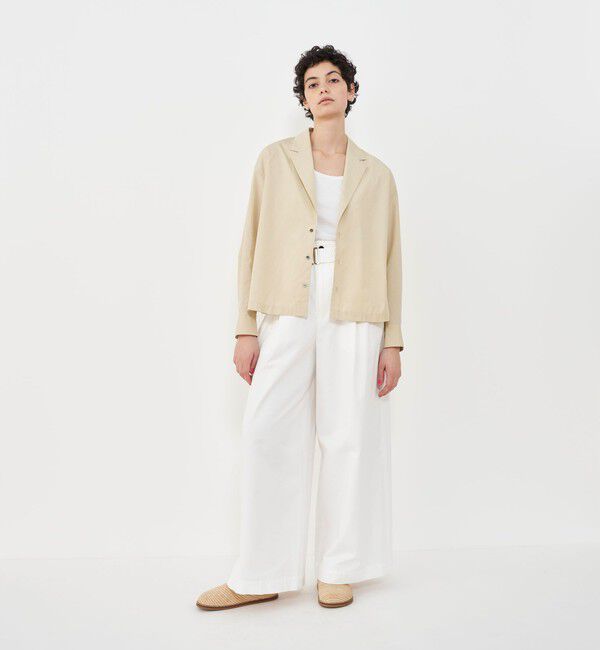 GALERIE VIE「コットンブロード シャツジャケット」|テーラードジャケット|