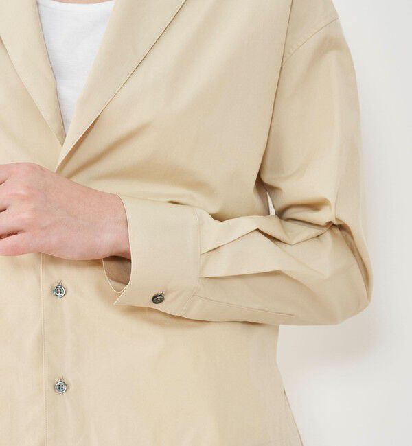 GALERIE VIE「コットンブロード シャツジャケット」|テーラードジャケット|