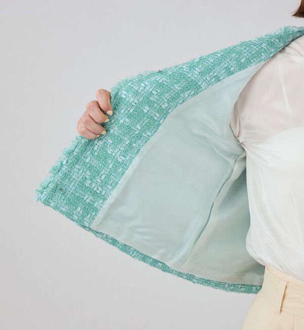 Ballsey「Jade vine クルーネックジャケット」|ノーカラージャケット|