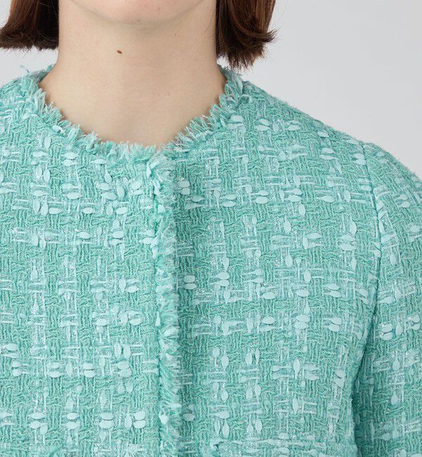 Ballsey「Jade vine クルーネックジャケット」|ノーカラージャケット|