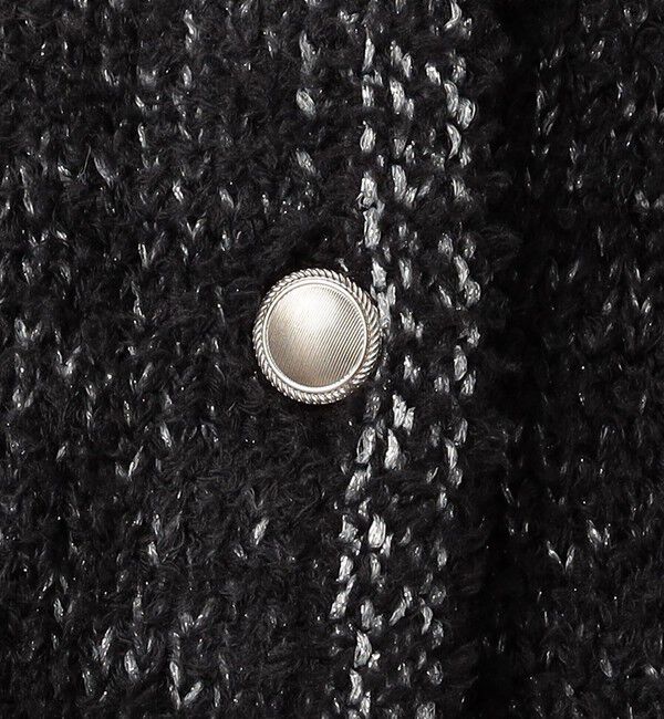 DES PRES「グリッターウールファー Vネックカーディガン」|カーディガン|