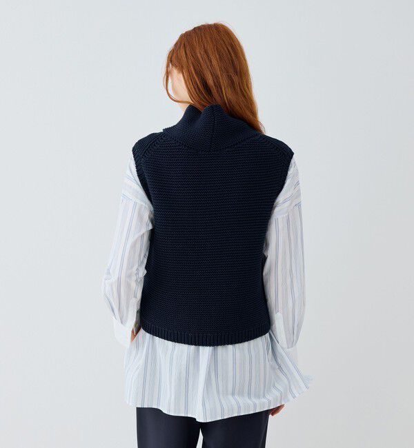 GALERIE VIE「コットンスピンテープ オフネックベスト」|ベスト・ジレ|