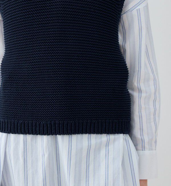 GALERIE VIE「コットンスピンテープ オフネックベスト」|ベスト・ジレ|