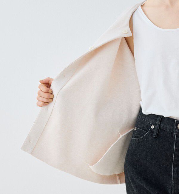 GALERIE VIE「ミラノリブ ノーカラージャケット」|ノーカラージャケット|