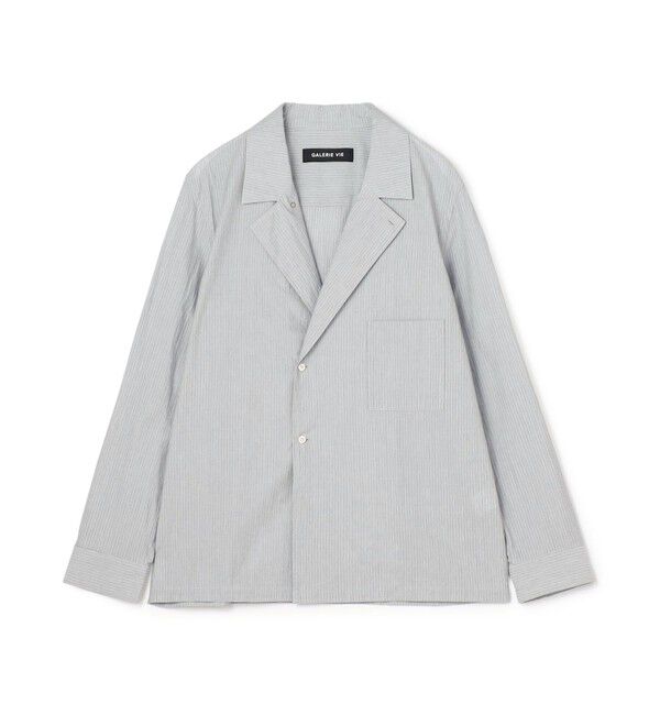 GALERIE VIE「コットン シャツジャケット」|テーラードジャケット|18 ブラック系