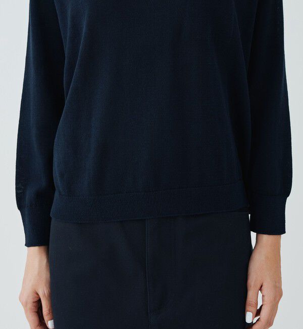 GALERIE VIE「ガーゼコットン クルーネックプルオーバー」|ニット・セーター|