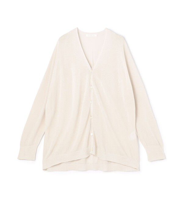 GALERIE VIE「ガーゼコットン Vネックカーディガン」|カーディガン|41 ライトベージュ