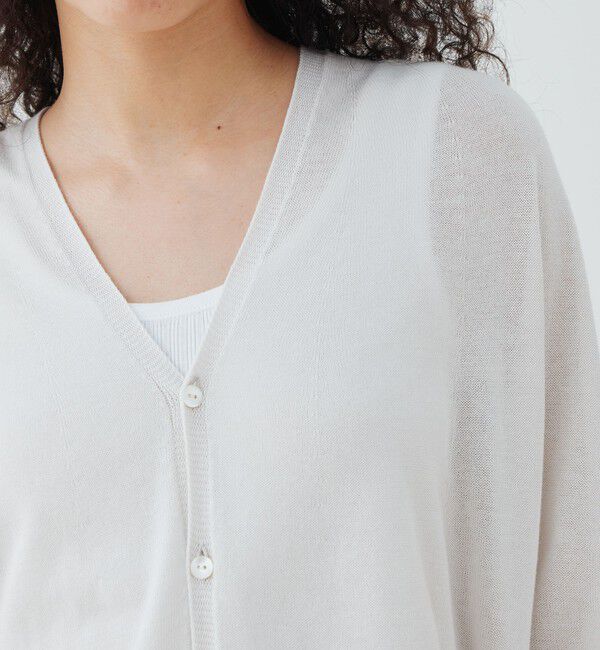 GALERIE VIE「ガーゼコットン Vネックカーディガン」|カーディガン|