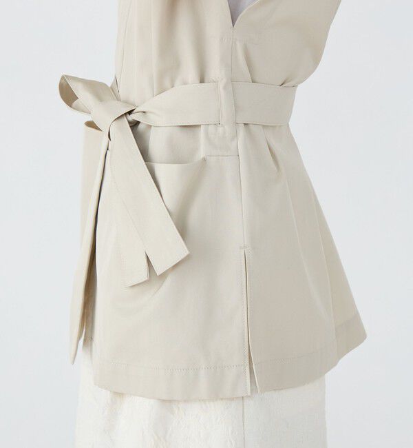 TOMORROWLAND collection「コットンギャバジン ワイドカラージレ」|ベスト・ジレ|