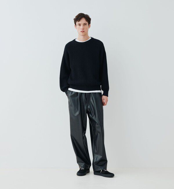 GALERIE VIE「フィッシャーマンズリブ クルーネックプルオーバー」|ニット・セーター|