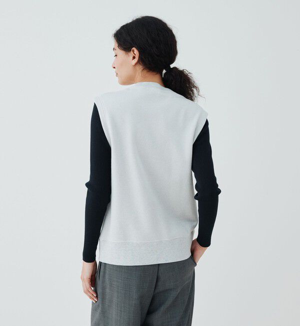 GALERIE VIE「ラメウラケ クルーネックベスト」|スウェット・ジャージ|