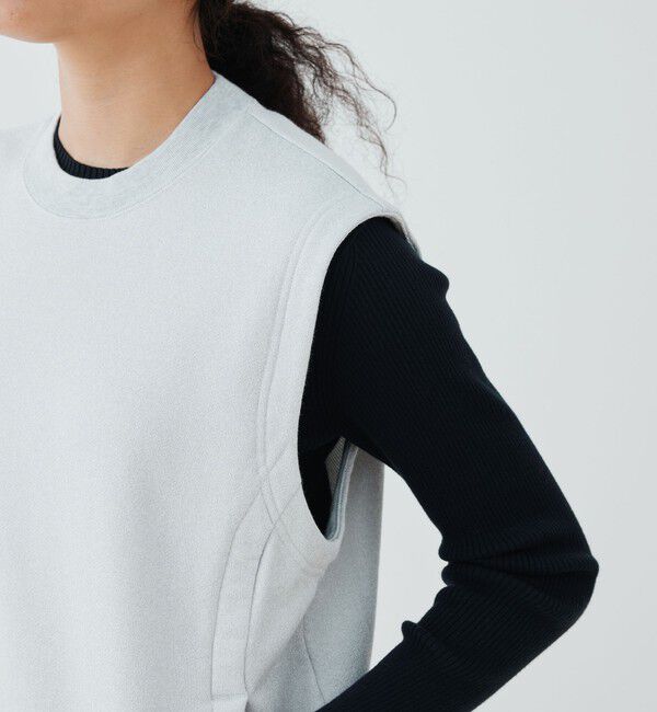 GALERIE VIE「ラメウラケ クルーネックベスト」|スウェット・ジャージ|