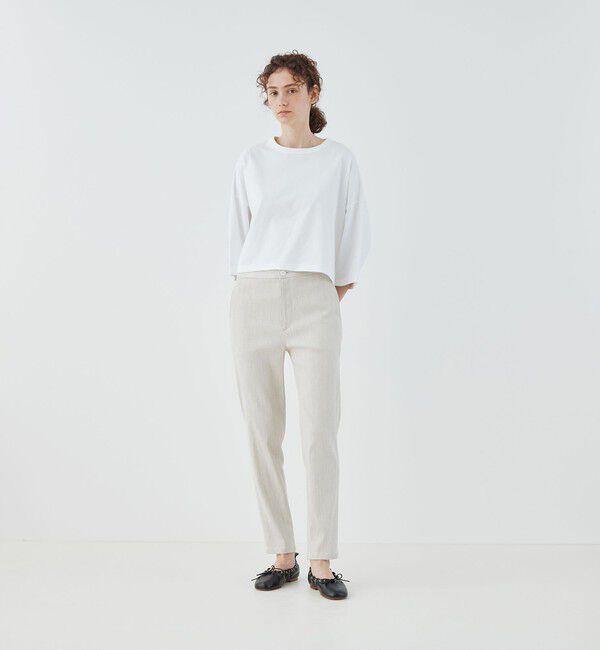 GALERIE VIE「コットンリネンビスコース ストレッチ イージースリムパンツ」|その他|