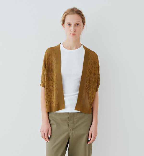 GALERIE VIE「 メッシュワーク Vネックカーディガン」|カーディガン|