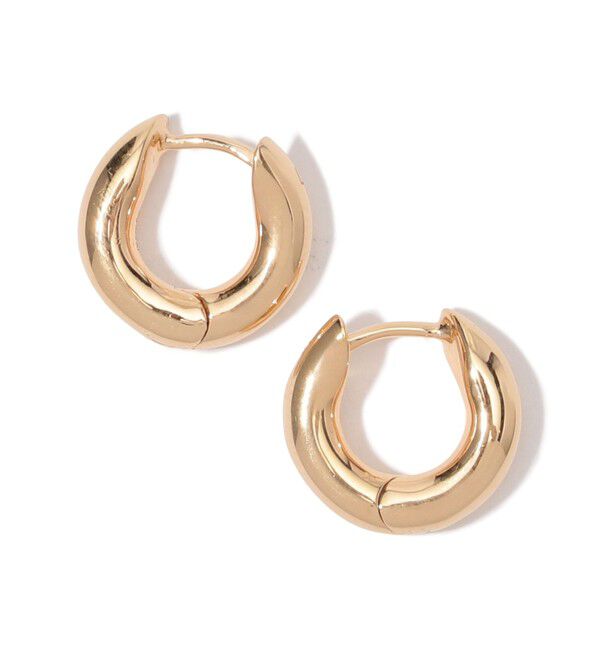 TOMORROWLAND GOODS「Annika Inez Wide Oblique Hoops S」|ピアス|91 ゴールド