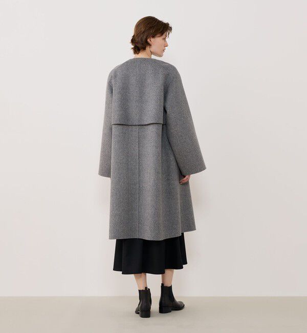 ペ*ダ様 極美品　GALERIE VIE ウールダブルフェイス カラーレストレン GALERIE VIE ウールダブルフェイスカラーレストレンチコート