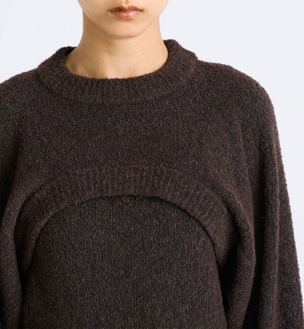 Edition「ウールブークレー クロップドニット」|ニット・セーター|