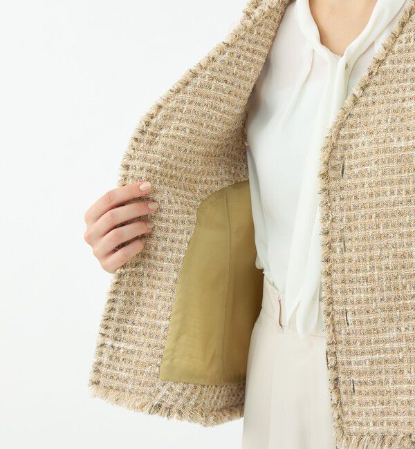 Ballsey「【WEB先行予約】ぺぺローニツイード 2-wayフレアトップス」|ベスト・ジレ|