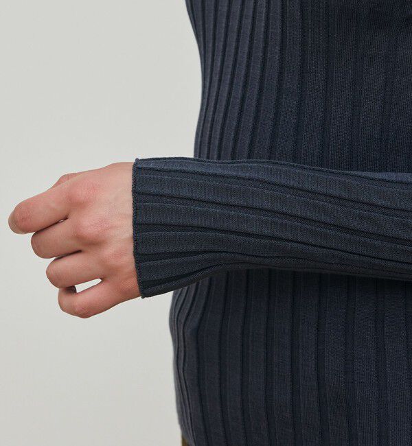 DES PRES「ドメスティックスパンシルク ビルドネックプルオーバー」|ニット・セーター|