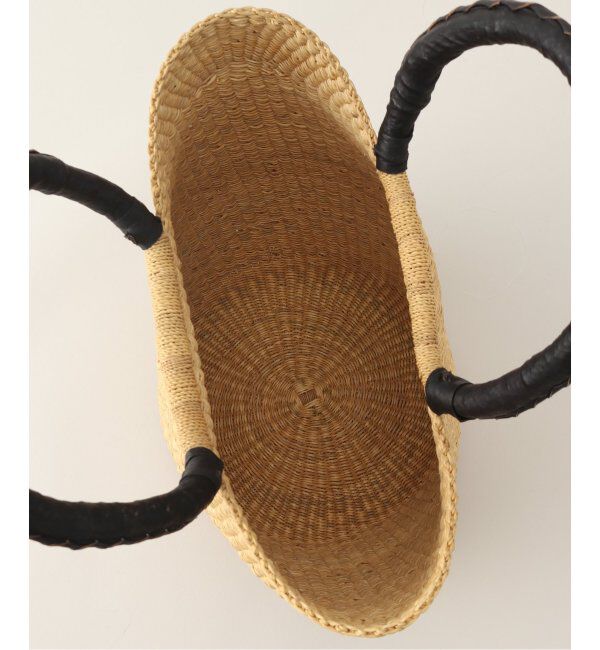 IENA「アフリカンスクエアー カゴバッグ  マルゾコ M」|かごバッグ|