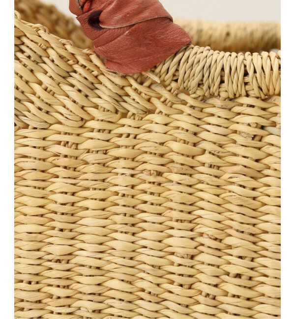 IENA「アフリカンスクエアー カゴバッグ  マルゾコ M」|かごバッグ|