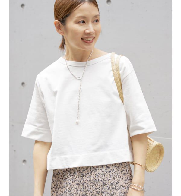 IENA「《WEB限定/追加》クロップドTシャツ」|Tシャツ・カットソー|