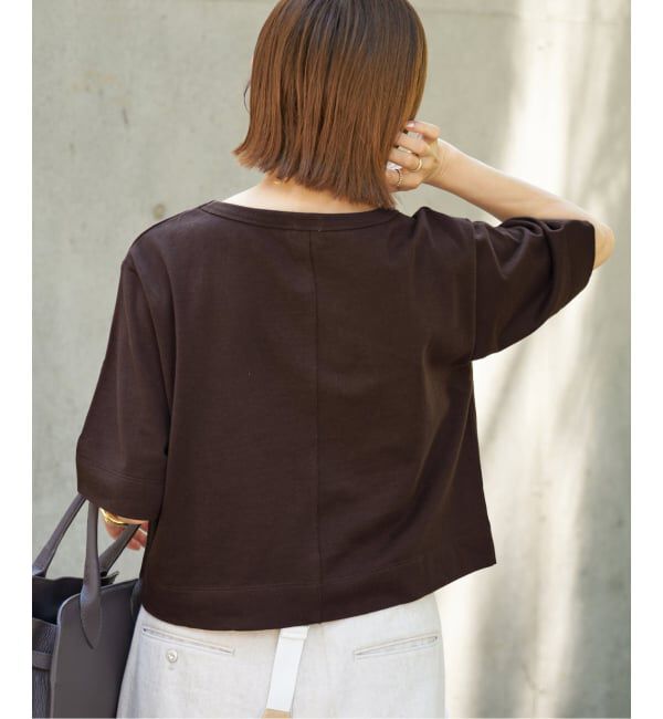 IENA「《WEB限定/追加》クロップドTシャツ」|Tシャツ・カットソー|