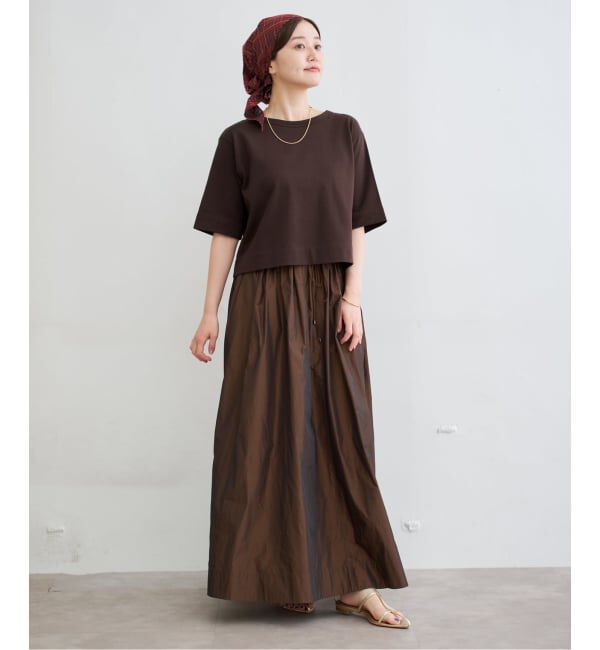 IENA「《WEB限定/追加》クロップドTシャツ」|Tシャツ・カットソー|