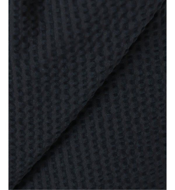 IENA「BLACK シアサッカーパンツ」|スラックス|