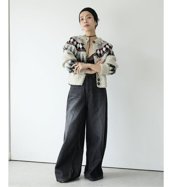 IENA LA BOUCLE「IENA LA BOUCLE ノルディックハンドニットカーディガン」|カーディガン|