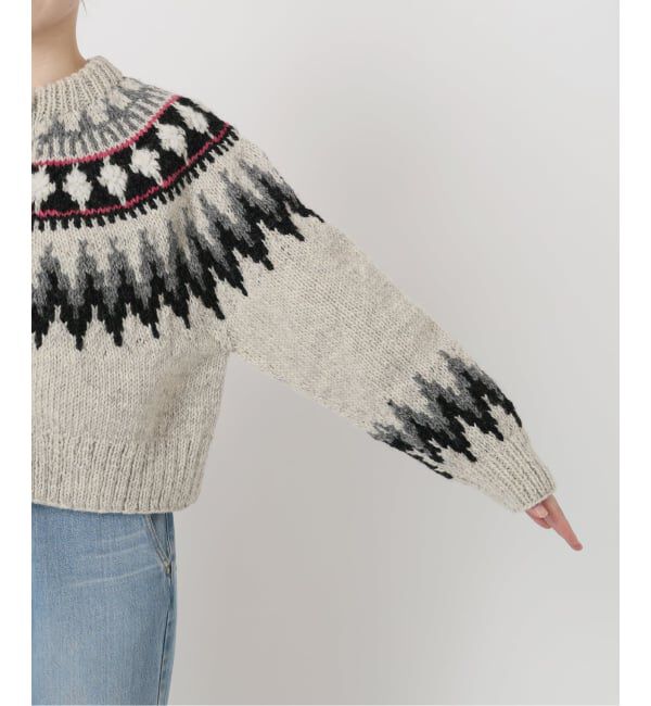 IENA LA BOUCLE「IENA LA BOUCLE ノルディックハンドニットカーディガン」|カーディガン|