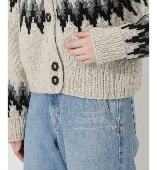 IENA LA BOUCLE「IENA LA BOUCLE ノルディックハンドニットカーディガン」|カーディガン|