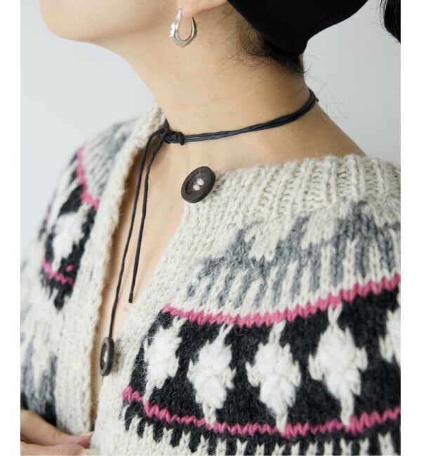 IENA LA BOUCLE「IENA LA BOUCLE ノルディックハンドニットカーディガン」|カーディガン|