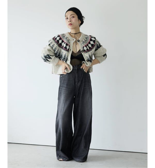 IENA LA BOUCLE「IENA LA BOUCLE ノルディックハンドニットカーディガン」|カーディガン|