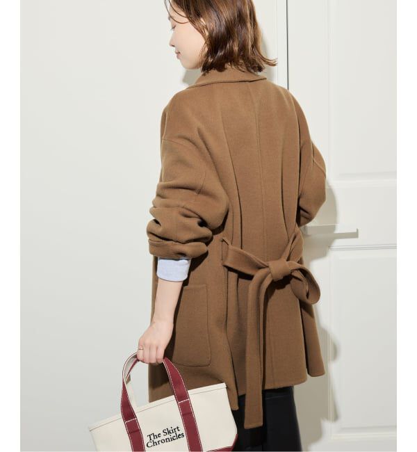 スローブイエナ⭐︎SUPER140ダブルフェイスベルテッドコート WEB限定/追加》SUPER140 ダブルフェイスベルテッドコート（その他