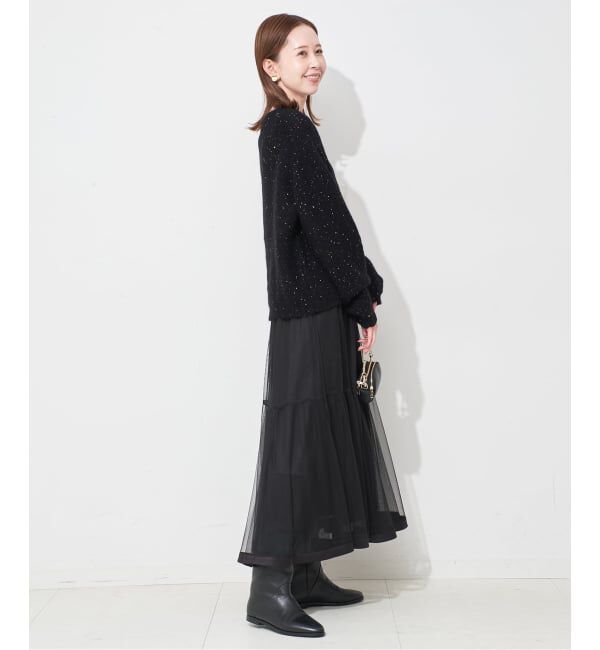 新品【SLOBE IENA】スパンコールニット ブラック スパンコールニット（SLOBE IENA）｜ルミネのファッション通販