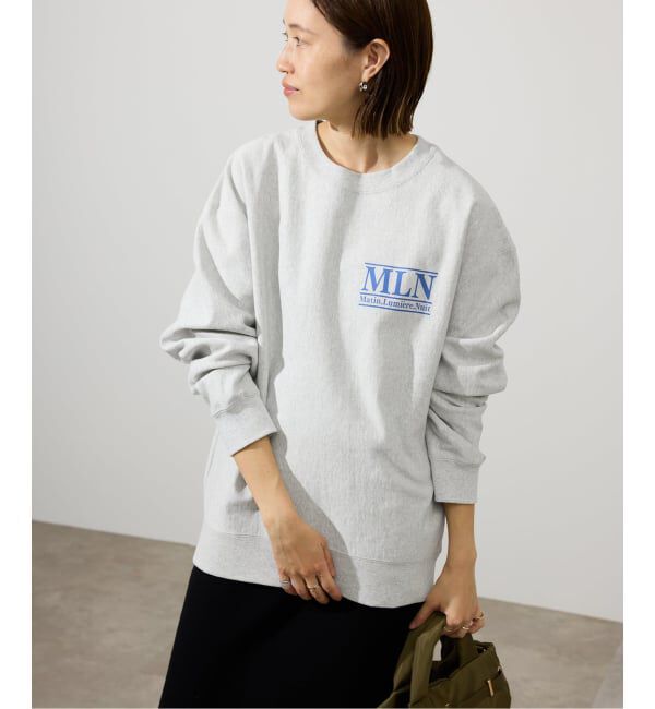SLOBE IENA「アソートロゴ裏毛BIG プルオーバー」|スウェット・ジャージ|グレーA